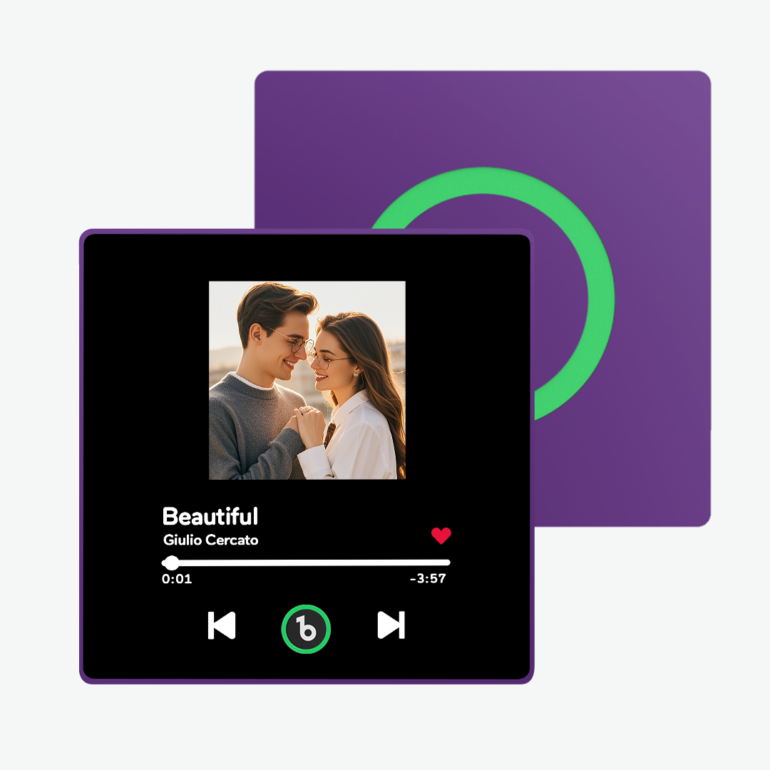 Custom Music Fridge Magnet Colorful Frame Personalized Album Fridge Magnet That Can Be Played Song Anniversary Gift for Couple -
