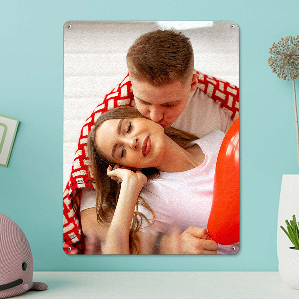 Custom Photo Poster Personalised Iron Poster Photo Wall Decor Painting Unique Gifts