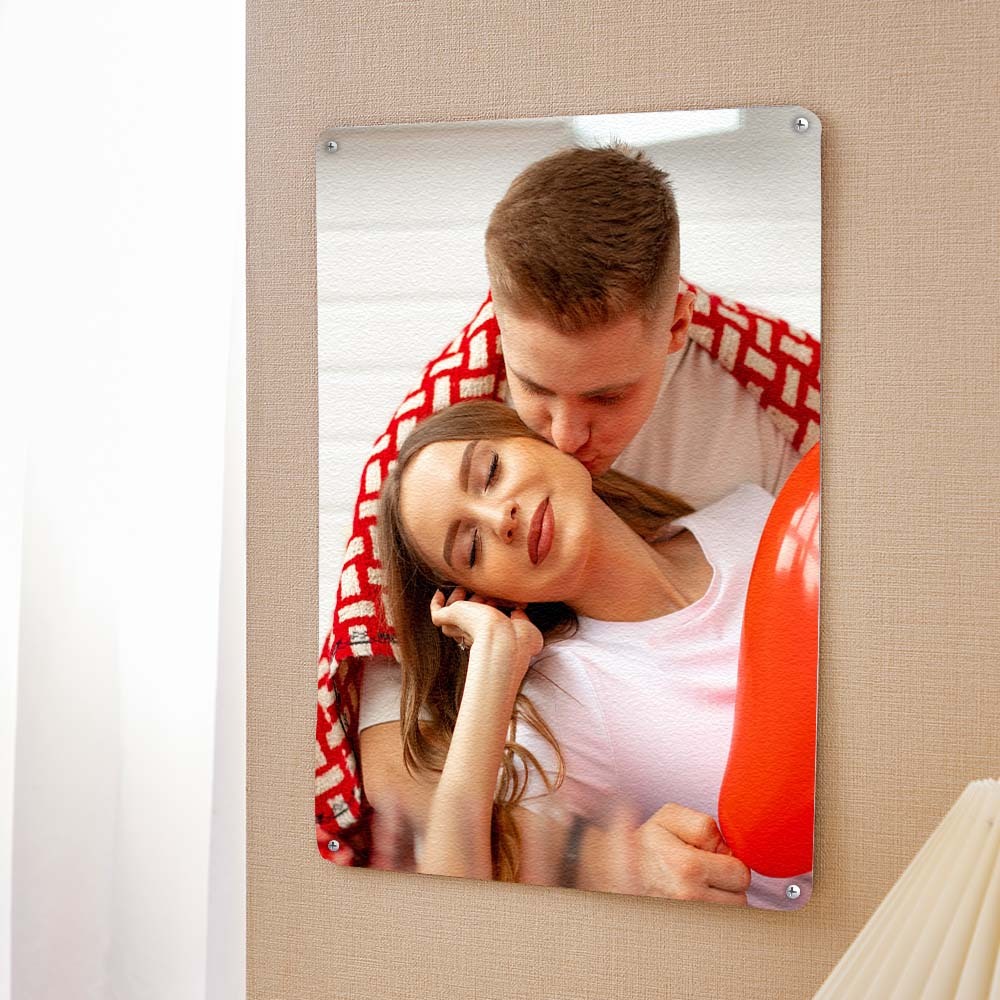 Custom Photo Poster Personalised Iron Poster Photo Wall Decor Painting Unique Gifts