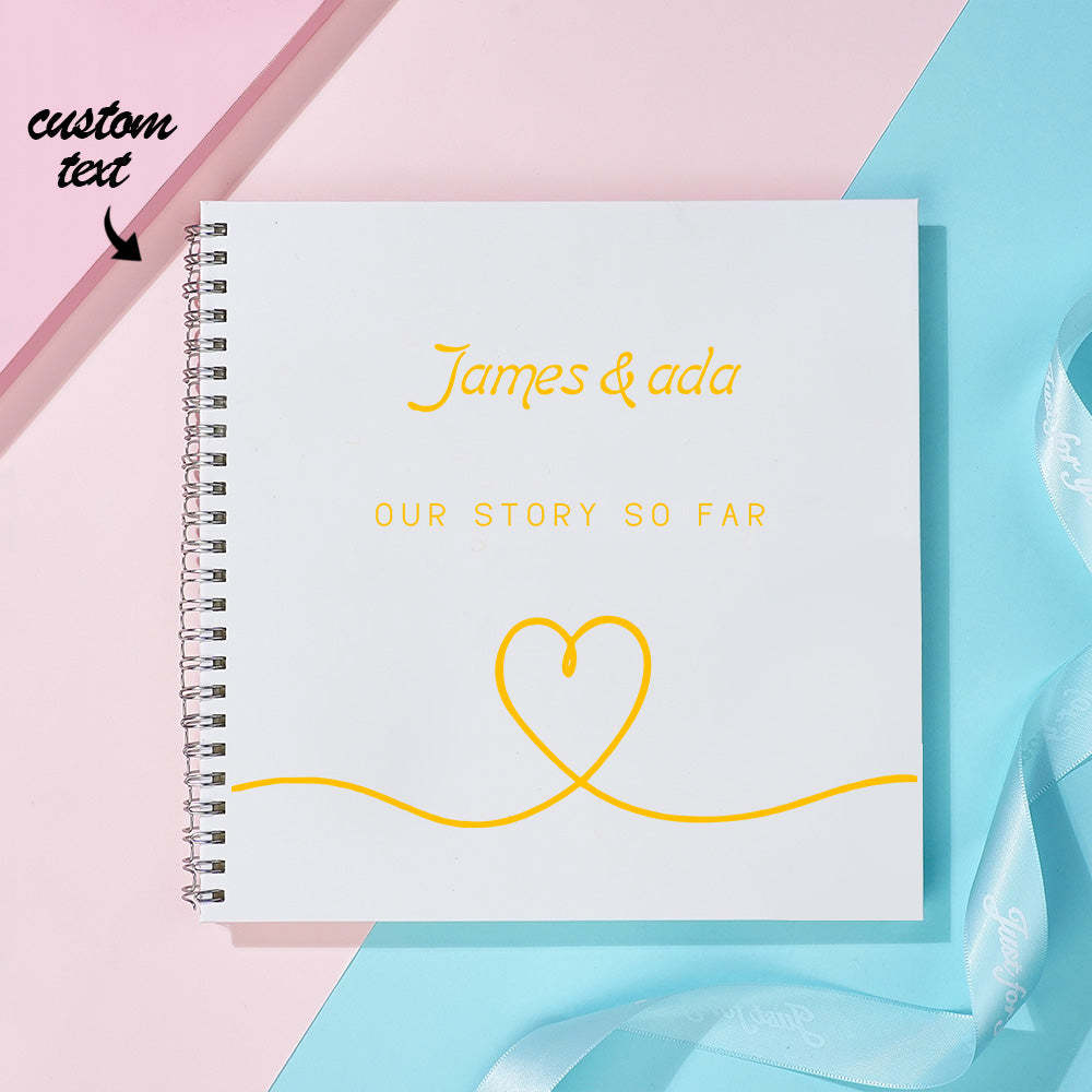 Personalized Text Notebook DIY Diary Portable Pierced Memory Notebook -