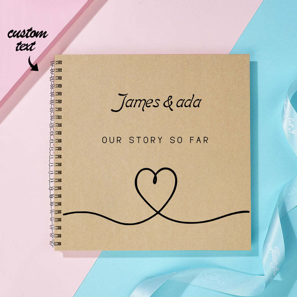 Personalized Text Notebook DIY Diary Portable Pierced Memory Notebook -