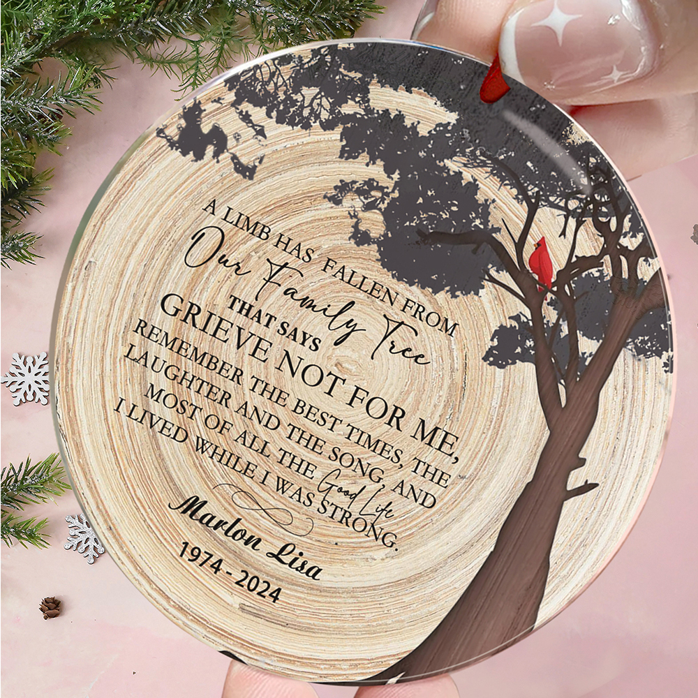 Personalized Memorial Christmas Ornaments Loss of Loved One Ornaments Remembrance Gifts
