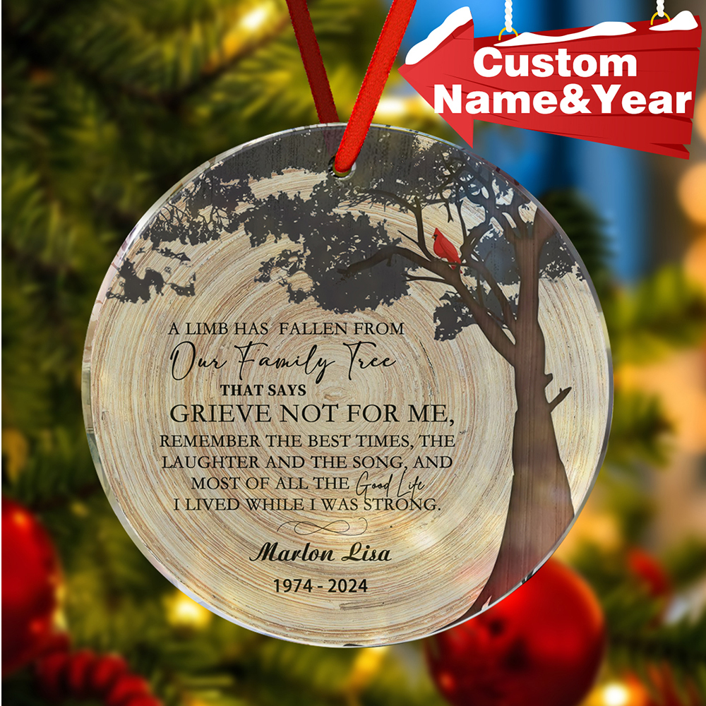 Personalized Memorial Christmas Ornaments Loss of Loved One Ornaments Remembrance Gifts