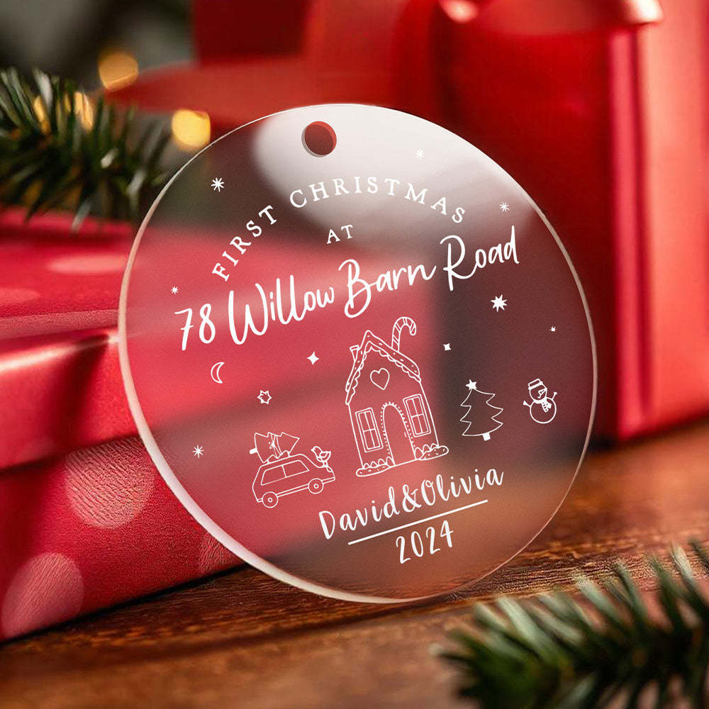 Personalised First Christmas in New Home Ornament New Home Ornament for Housewarming Gift -