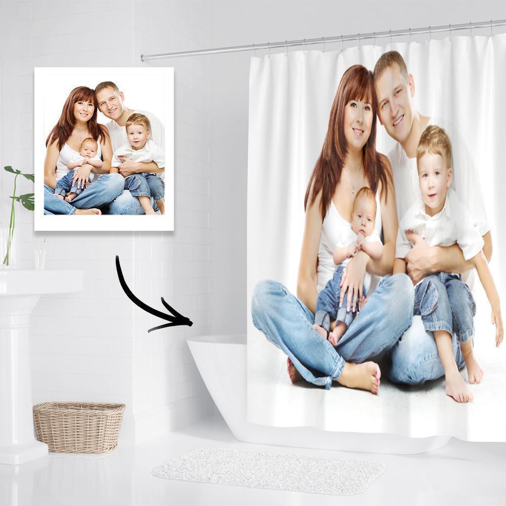 Photo Shower Curtain Custom Backdrop Polyester Waterproof