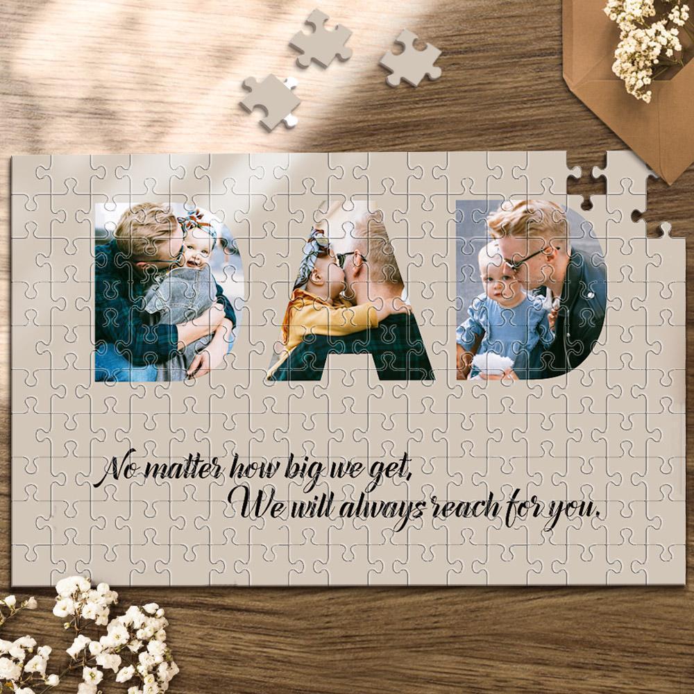 Custom Photo Jigsaw Puzzle Good Indoor Gifts Great Memorible Gifts for Dad 300-1000 pieces