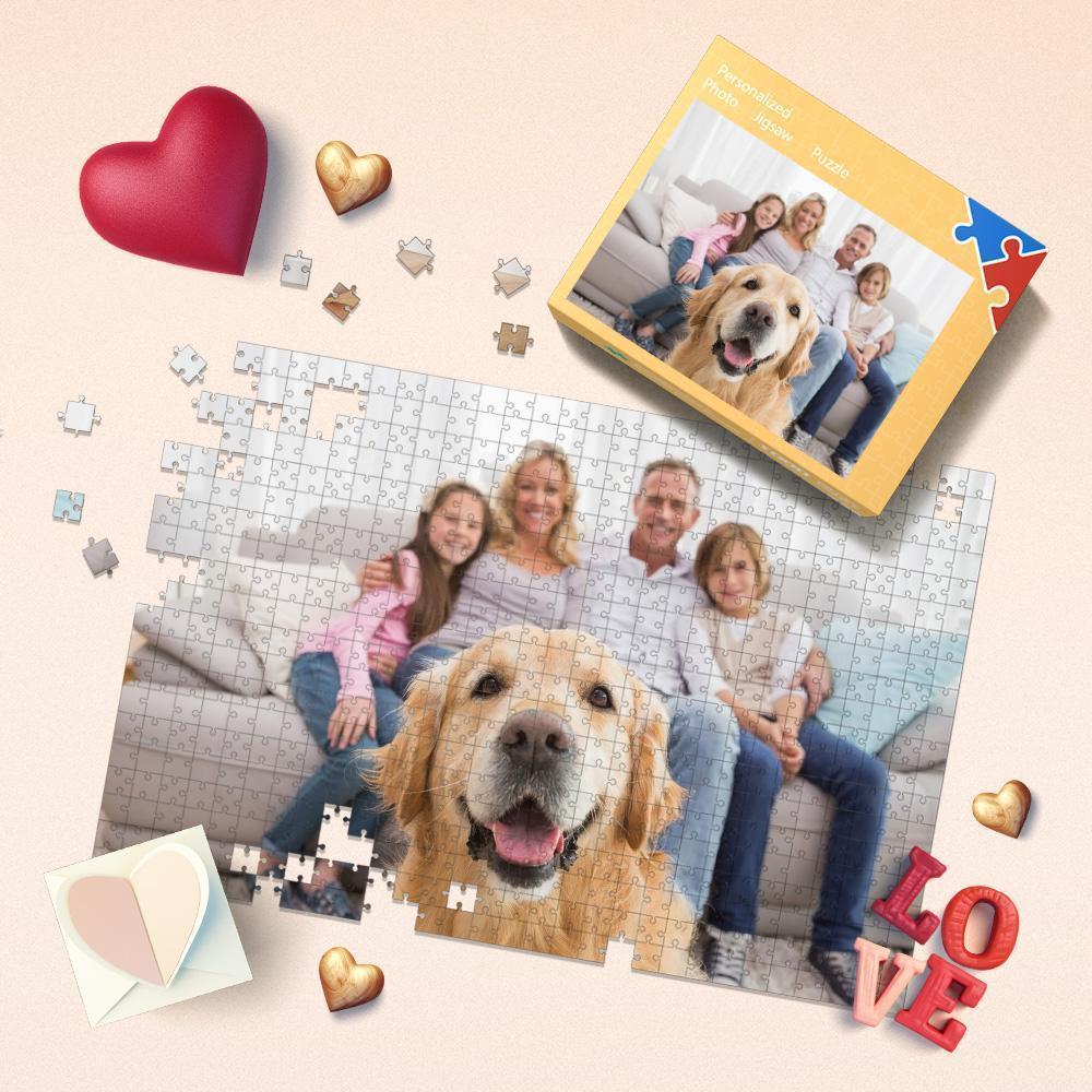 Personalised Collage Puzzle Name and Photo on Jigsaw Puzzle Love Forever For Pet