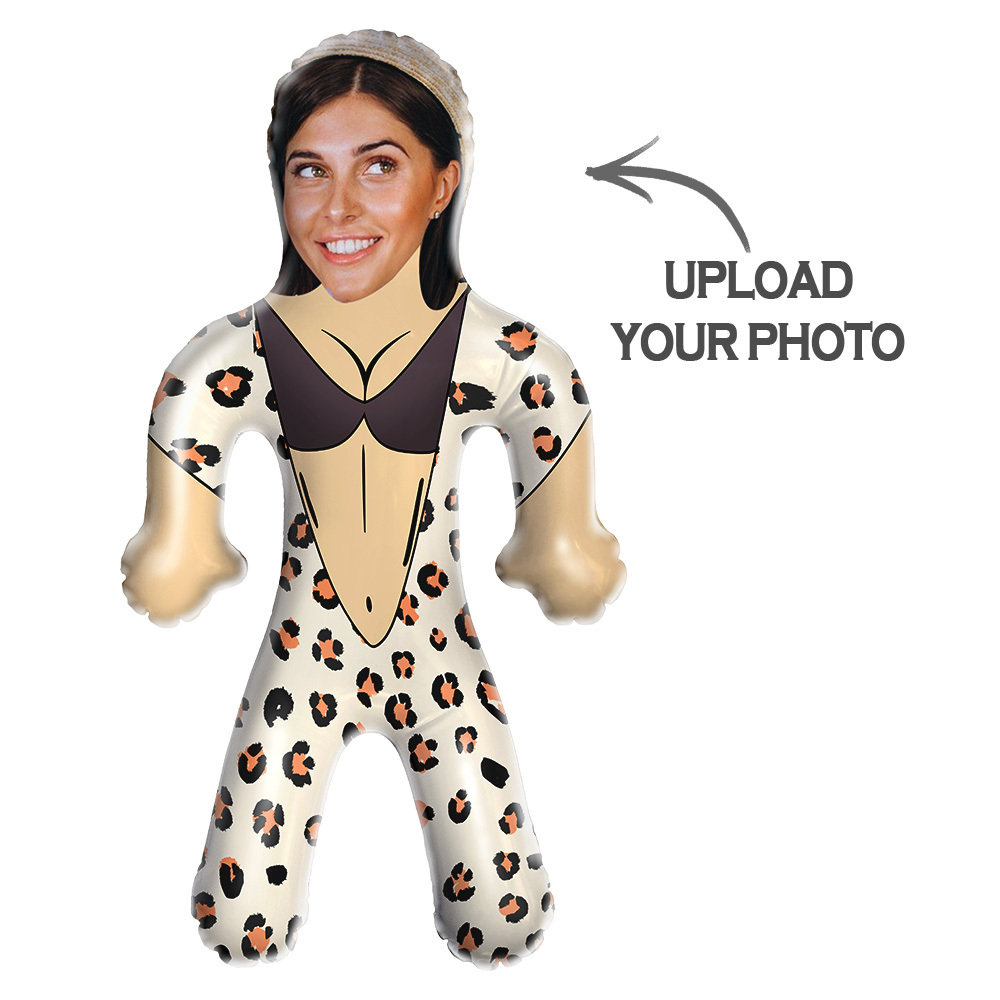 Personalized Blow Up Dolls Funny Sexy Swimsuit/Pool Inflatable Minime Balloon Custom Face Air Minime for Party Favors -