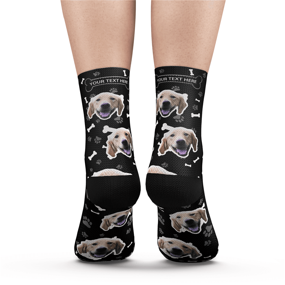 Custom Dog Socks With Your Text
