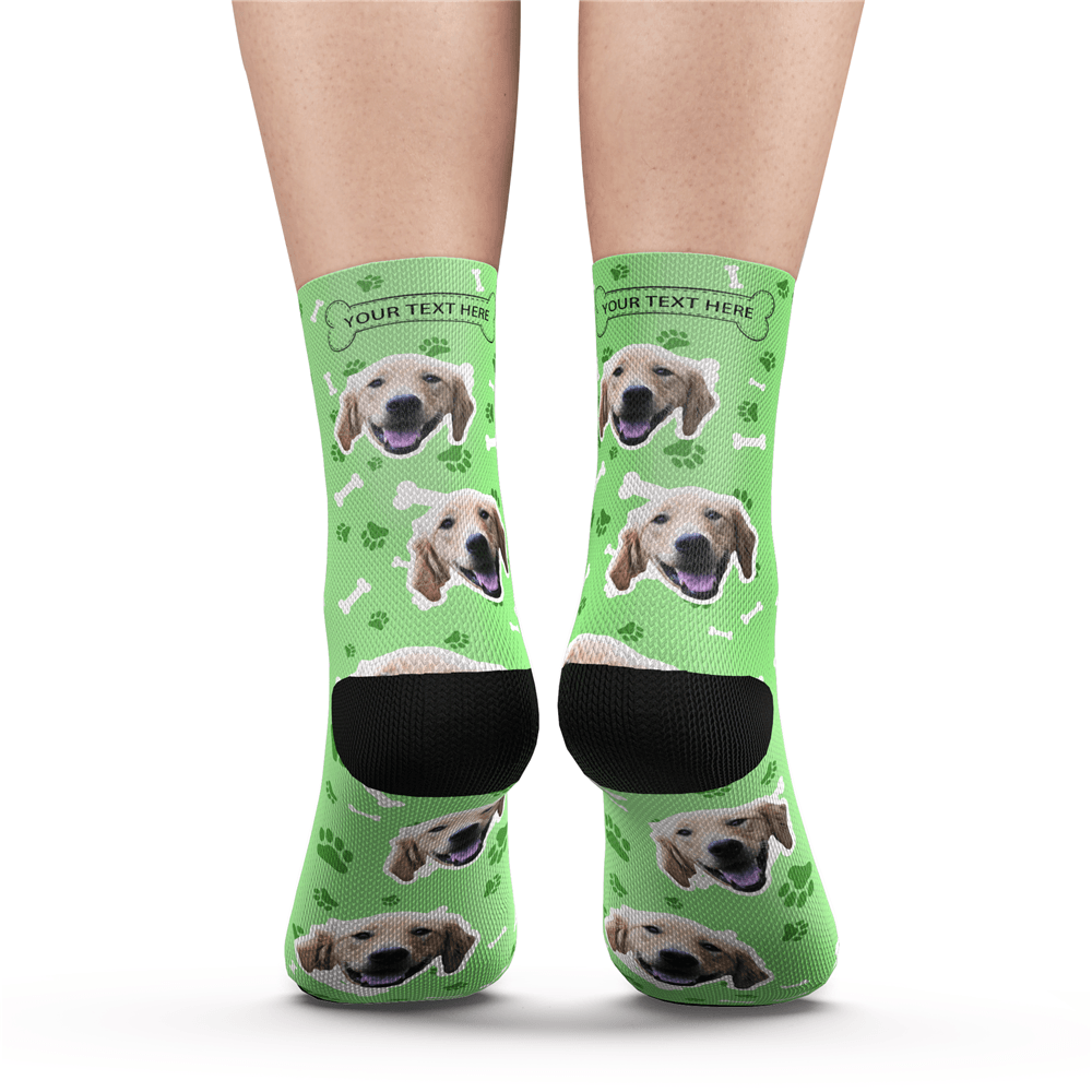Custom Dog Socks With Your Text