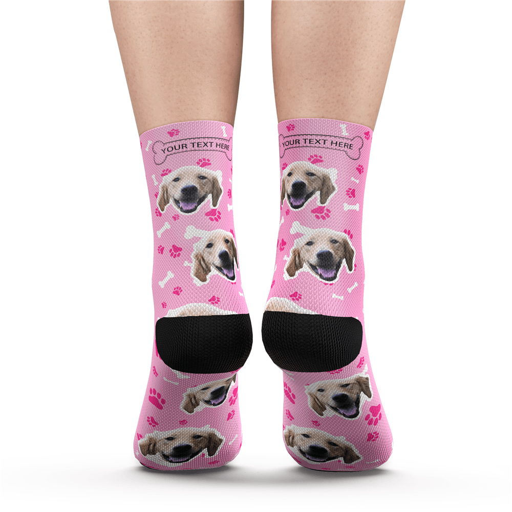 Custom Dog Socks With Your Text