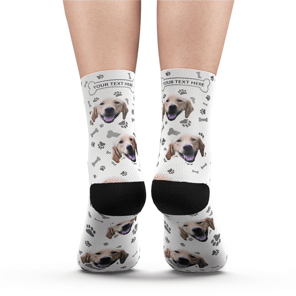 Custom Dog Socks With Your Text
