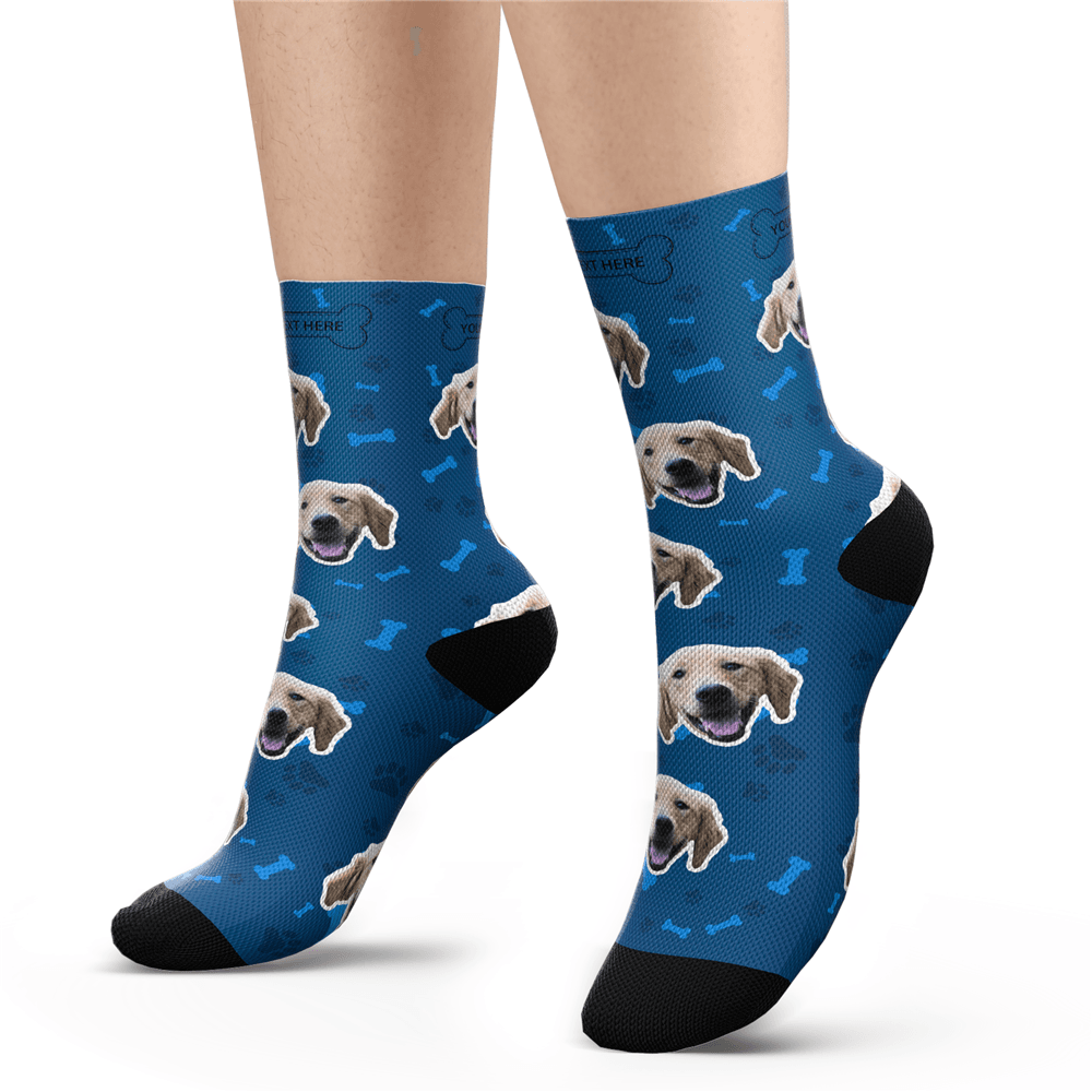 Custom Dog Socks With Your Text