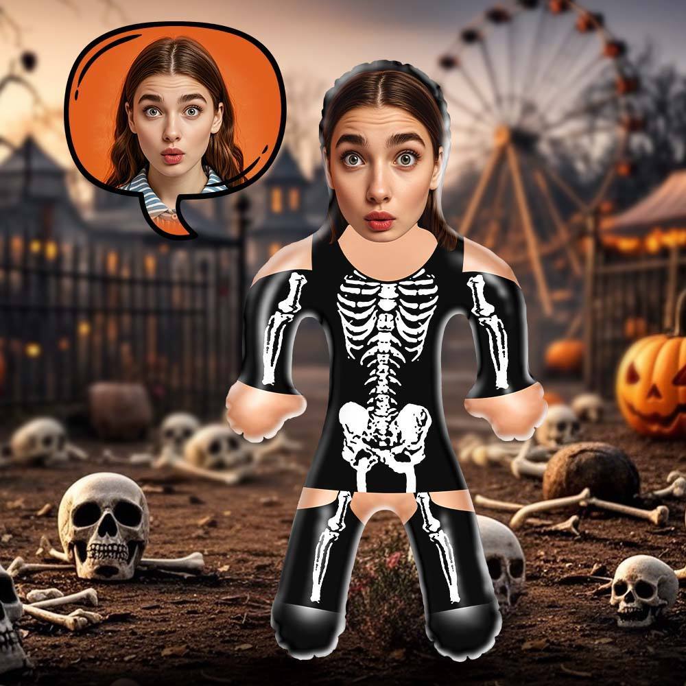 Halloween Skeleton Lady Air Minime Doll, Customized Halloween Party Gift -
