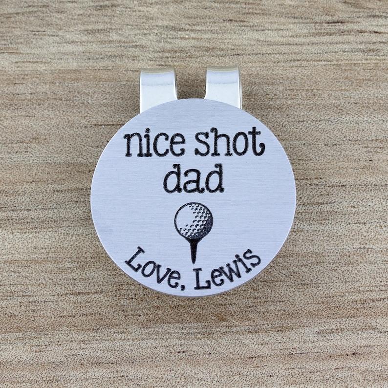 Personalized Golf Ball Marker Golf Gifts for Men, Custom Engraved Dad Birthday Gift from Daughter - 