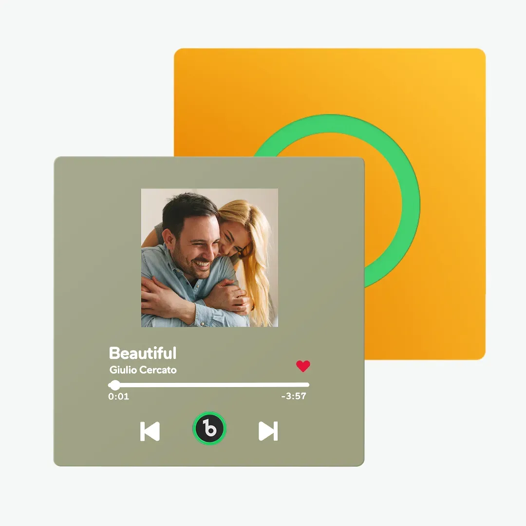 New 4.0 Upgrade Custom Music Fridge Magnet Colorful Frame Album Fridge Magnet Can Play Songs Gift for Couple