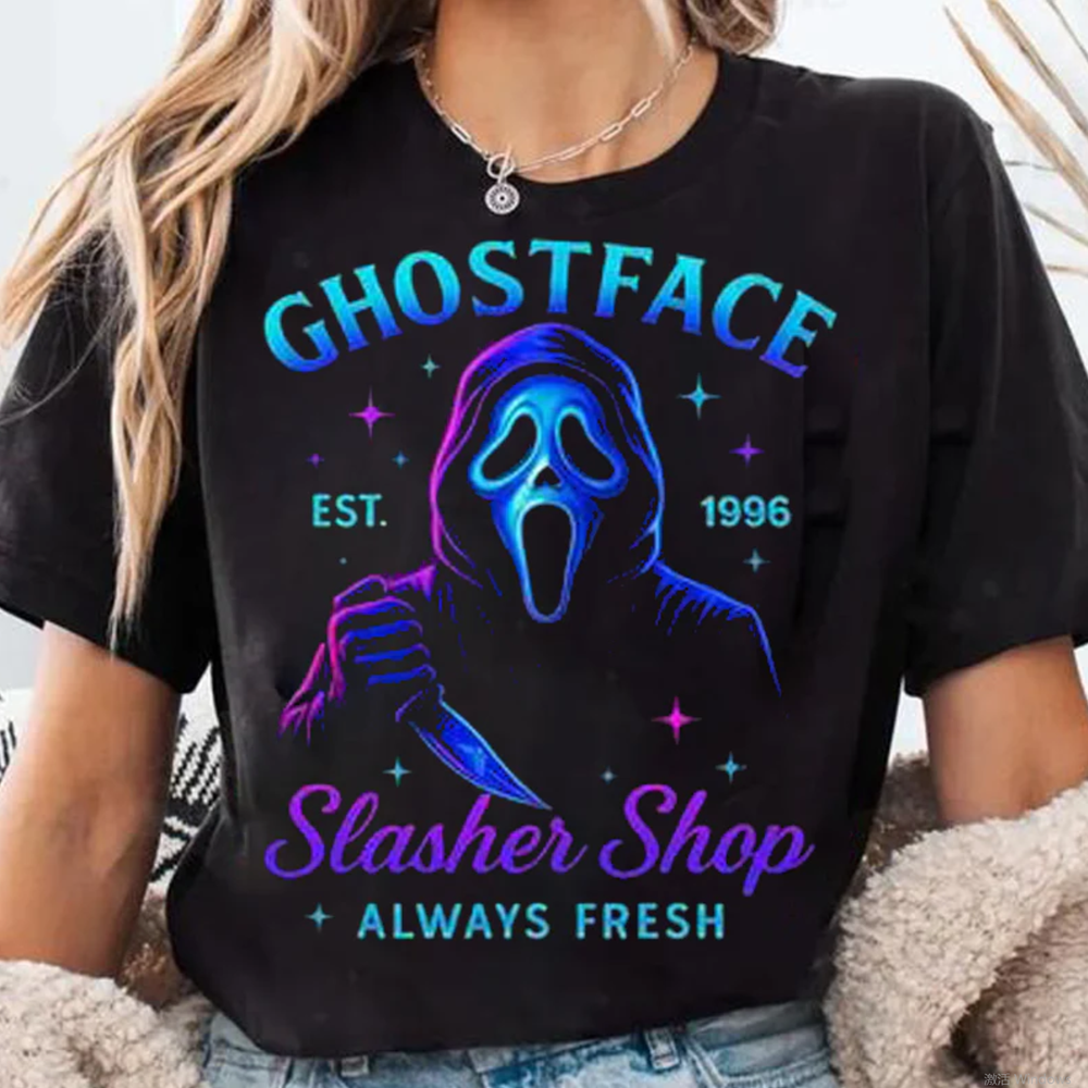 ハロウィン ネオンホラーキャラクター Tシャツ / スウェットシャツ / パーカー - FaceBoxer