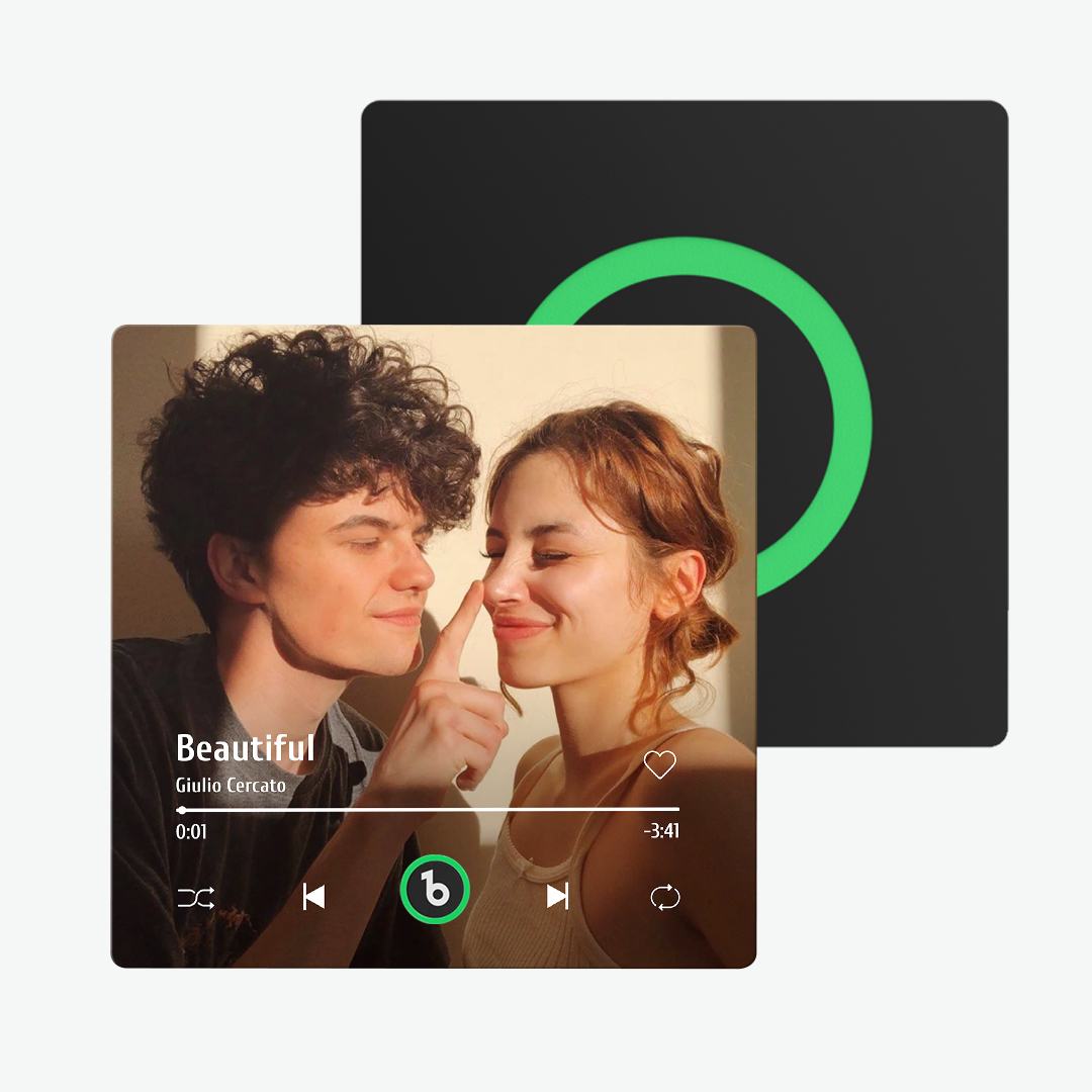 New 4.0 Upgrade Custom Music Fridge Magnet Colorful Frame Album Fridge Magnet Can Play Songs Gift for Couple