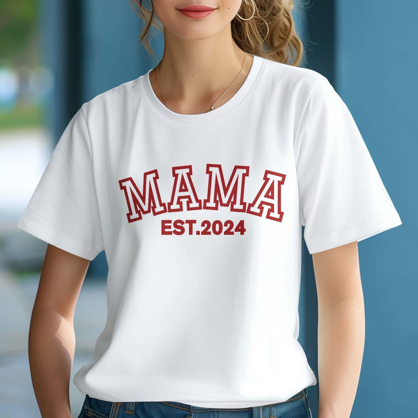 Custom Mama T-shirt Temperature-sensitive T-shirt Mother's Day Gift -