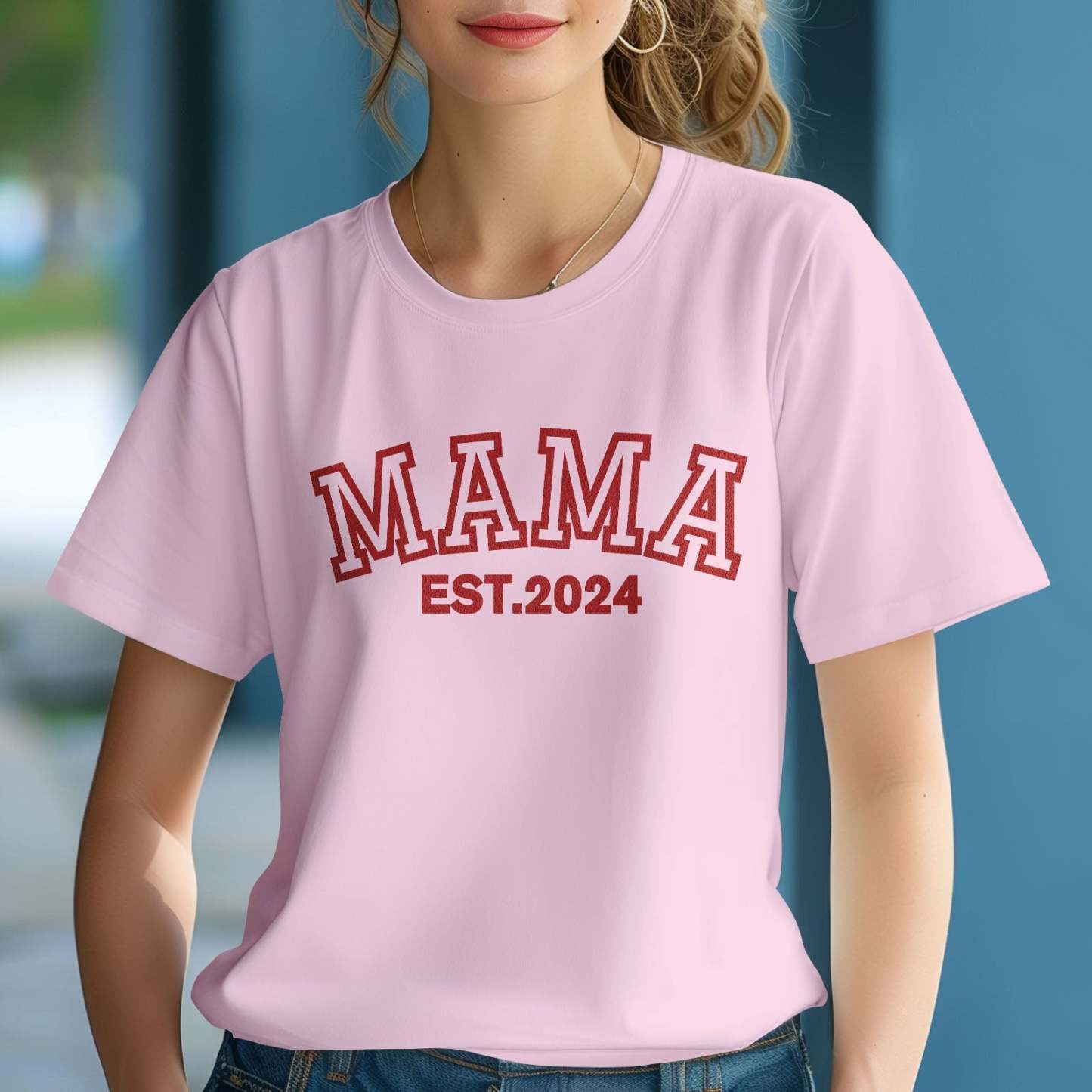 Custom Mama T-shirt Temperature-sensitive T-shirt Mother's Day Gift -