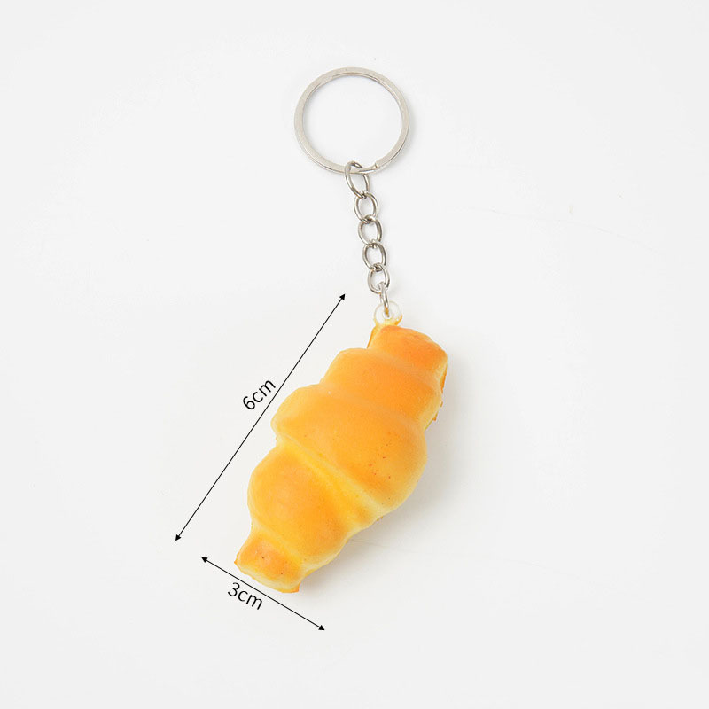 ミニサイズのリアルな貝殻パン Puフォーム製スクイーズおもちゃ ストレス解消おもちゃ かわいいキーホルダー 友達へのプレゼント - FaceBoxer