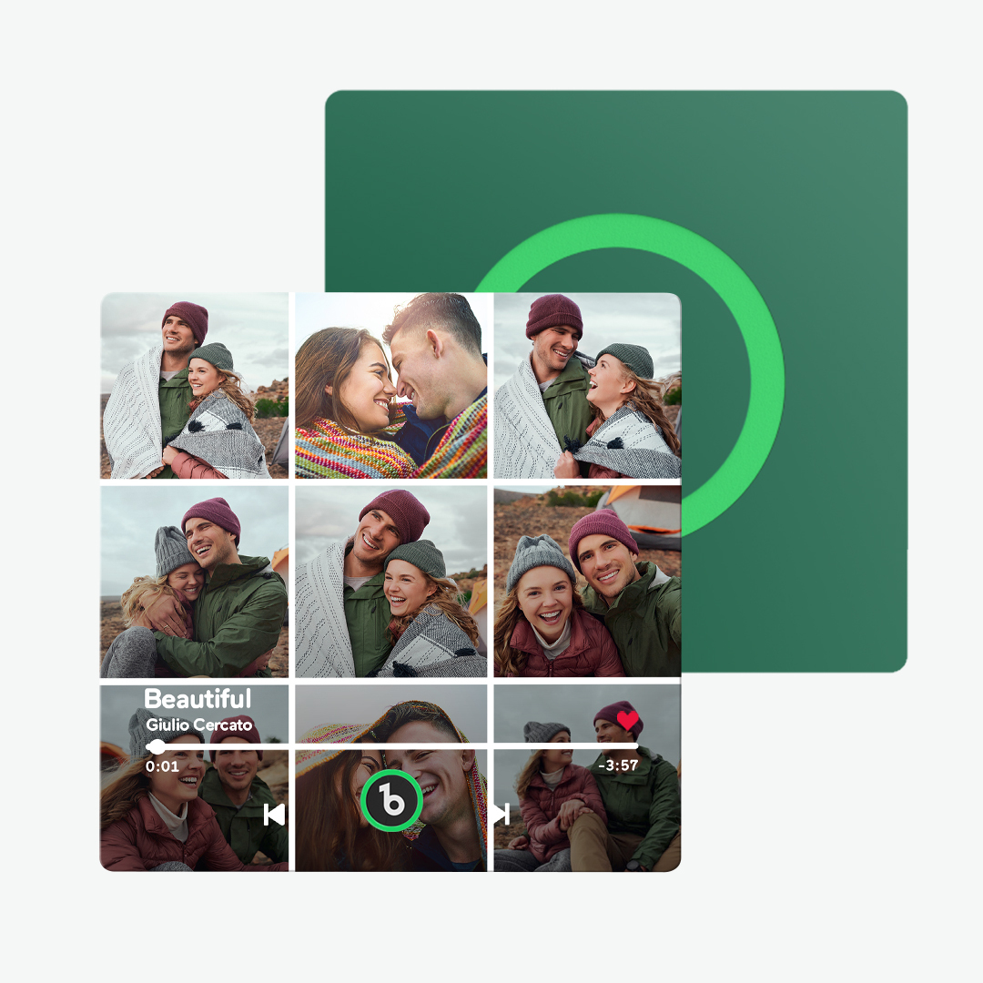 New 4.0 Upgrade Custom Music Fridge Magnet Colorful Frame Album Fridge Magnet Can Play Songs Gift for Couple