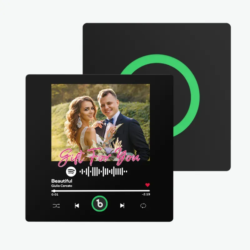 New 4.0 Upgrade Custom Music Fridge Magnet Colorful Frame Album Fridge Magnet Can Play Songs Gift for Couple