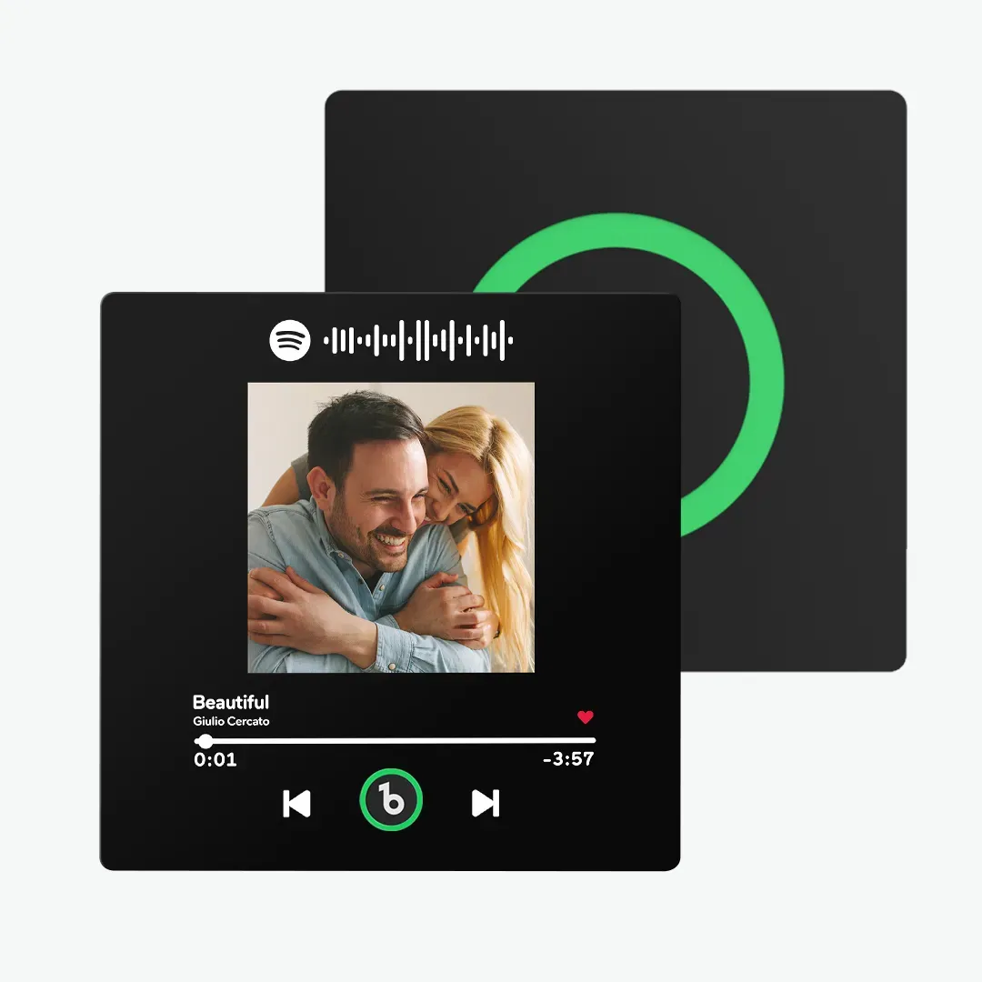 New 4.0 Upgrade Custom Music Fridge Magnet Colorful Frame Album Fridge Magnet Can Play Songs Gift for Couple