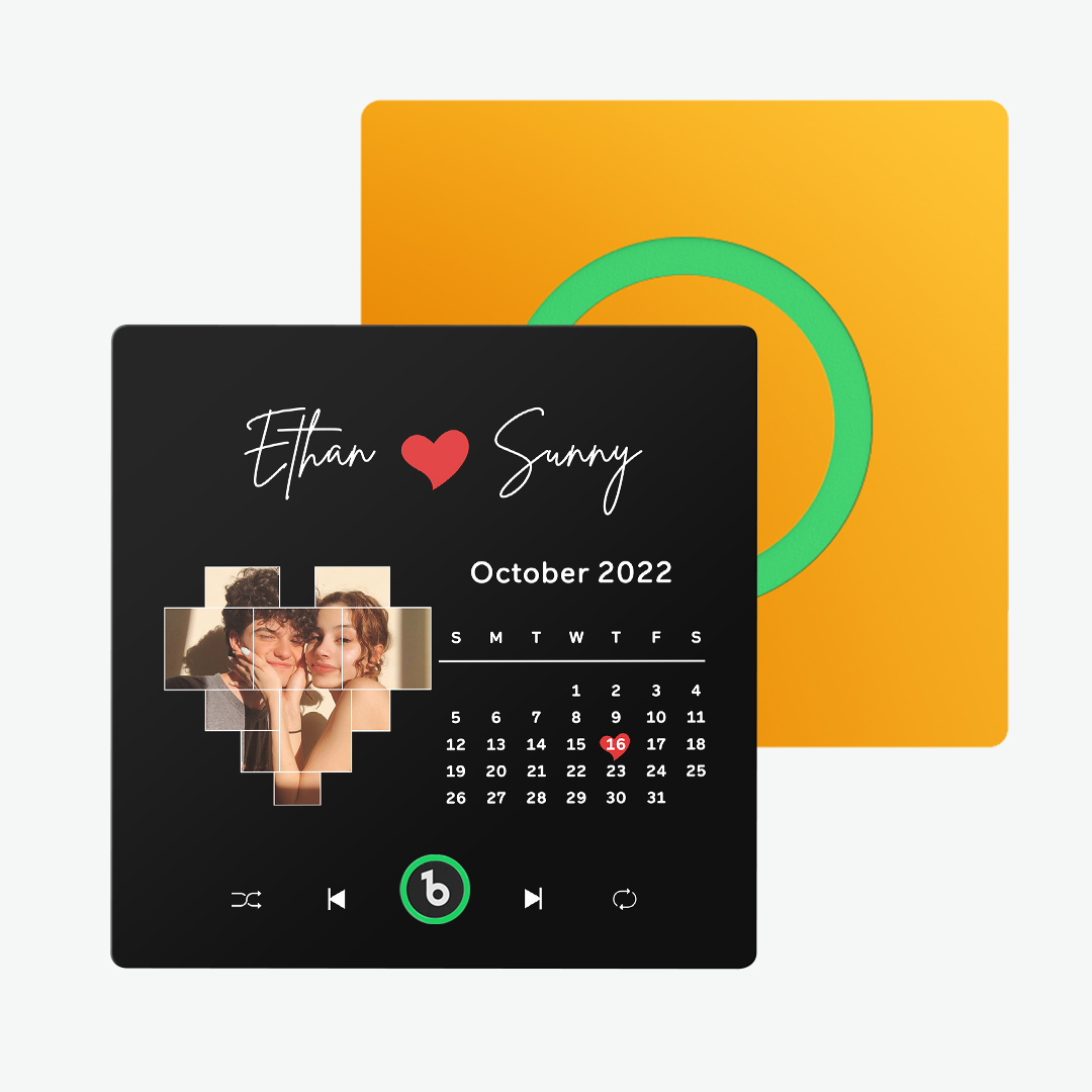 New 4.0 Upgrade Custom Music Fridge Magnet Colorful Frame Album Fridge Magnet Can Play Songs Gift for Couple