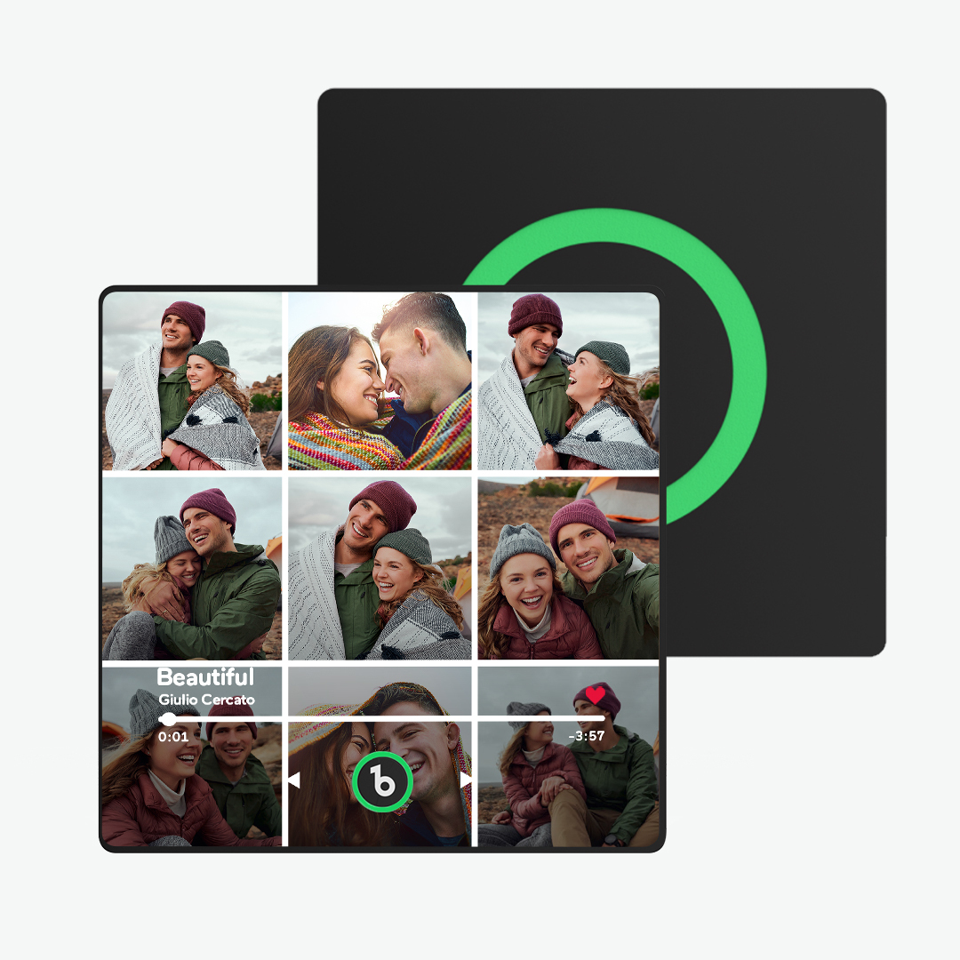 New 4.0 Upgrade Custom Music Fridge Magnet Colorful Frame Album Fridge Magnet Can Play Songs Gift for Couple
