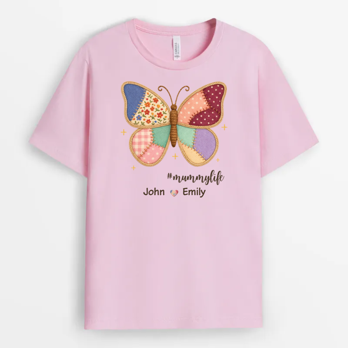 Personalised Butterfly Shirt with Names for Granny/Mum