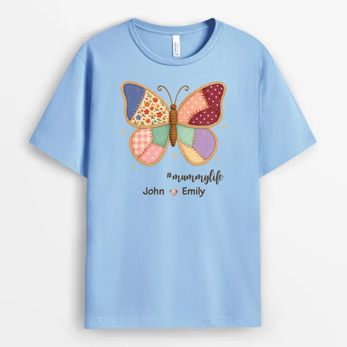 Personalised Butterfly Shirt with Names for Granny/Mum