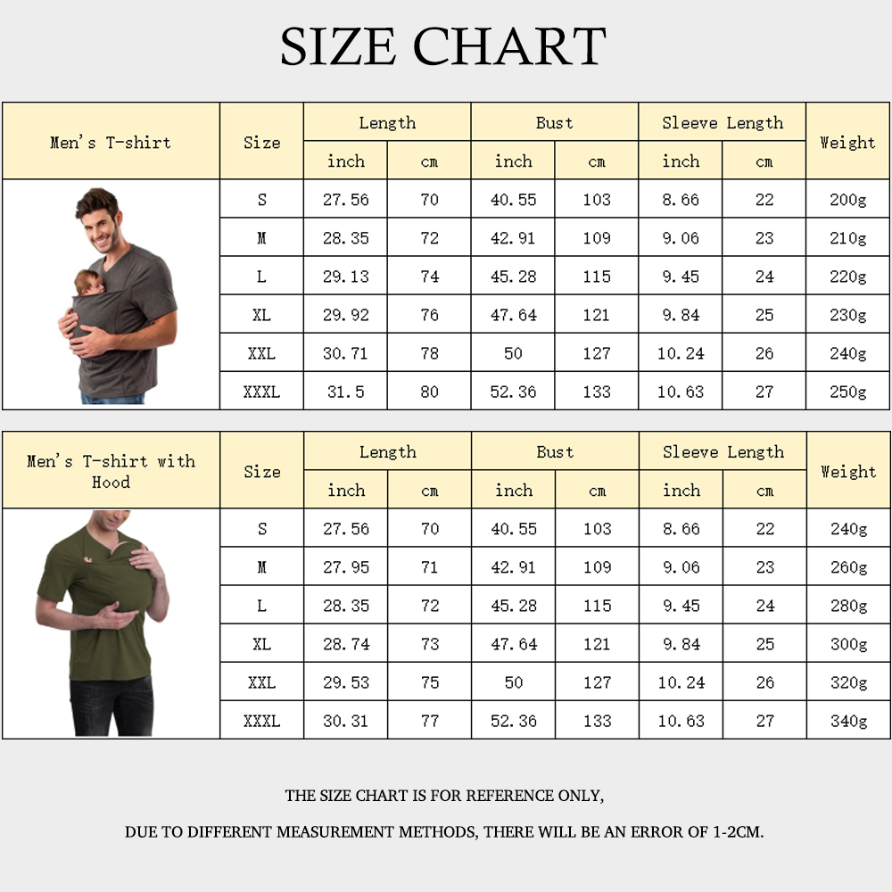 Dad And Mom Kangaroo Carrier Shirt Mens Top Women's Slim Tee Versatile Use Convenient Pockets T-shirt
