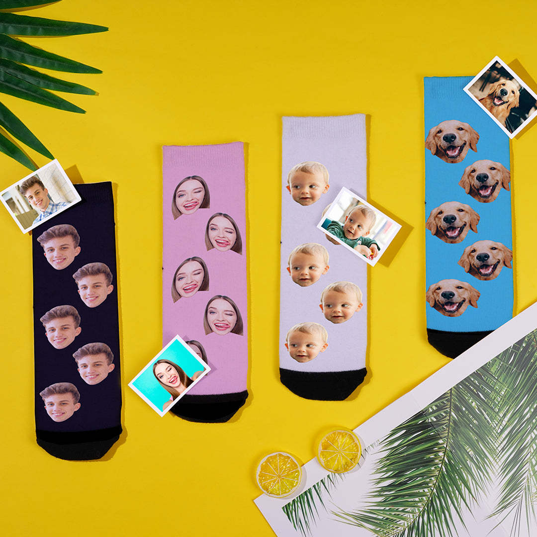 Custom Face Socks Low Cut Ankle Socks Summer Socks - MyFaceBoxerUK