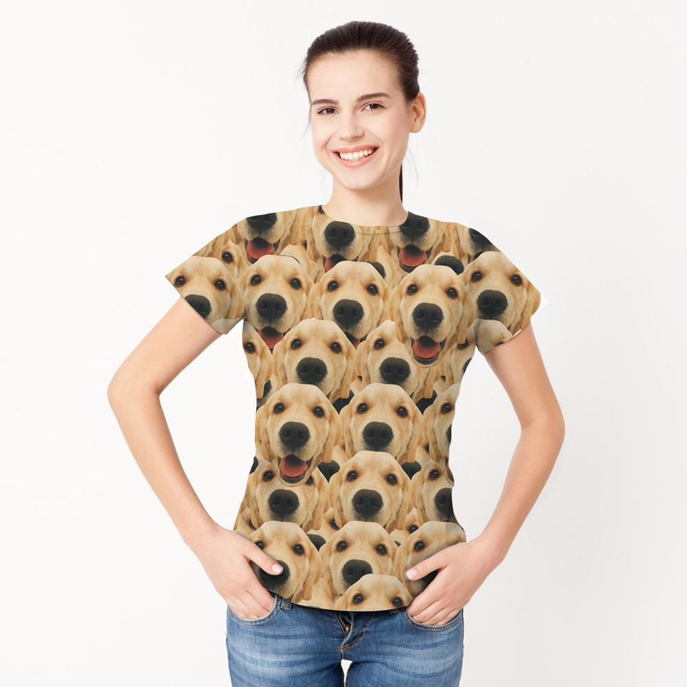 Custom Pet Face Photo T-shirt	 - MyFaceBoxerUK