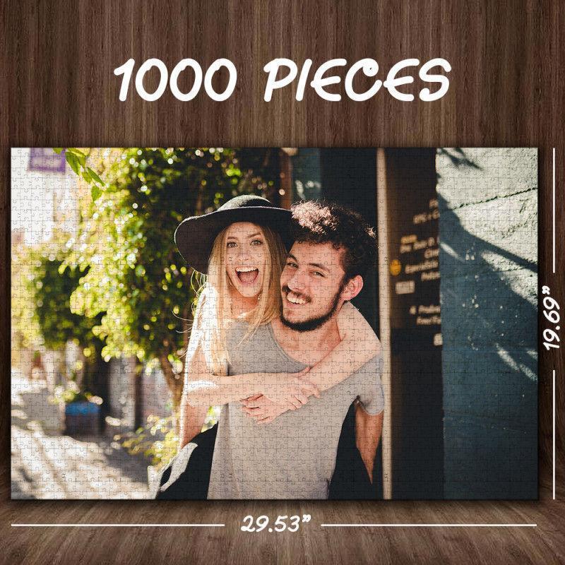 Custom Photo Jigsaw Puzzle Best Indoor Gifts 300-1000 pieces To The Best Dad - MyFaceBoxerUK