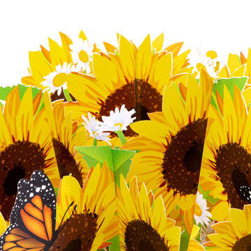 Sunflower Paper Bouquet Flower Bouquet Card for Mother's Day - MyFaceBoxerUK
