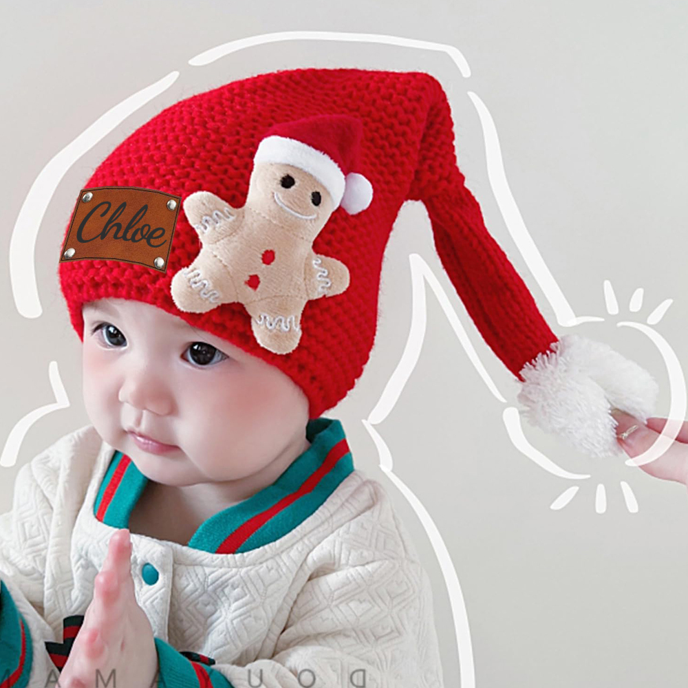 Personalized Name Knitted Winter Christmas Hat ForKids