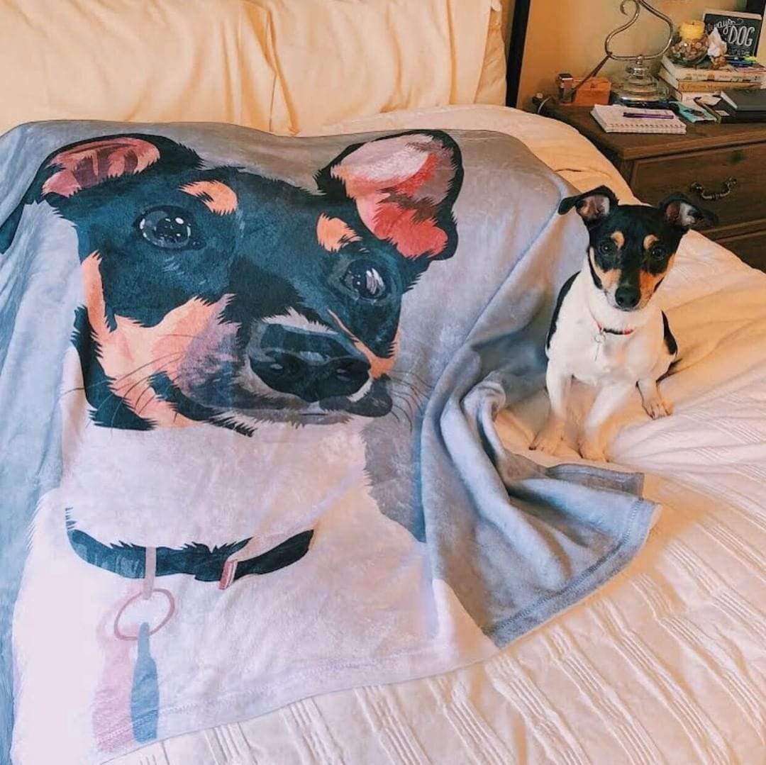 Custom Dog Blanket Pet Blanket Custom Pet Blanket - MyFaceBoxerUK