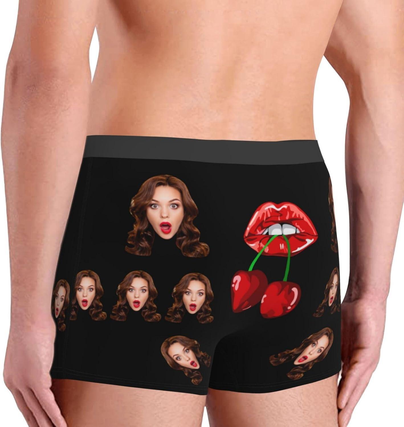 Personalized Face Boxers Briefs Custom Underwear Custom Wife Face Printed Photo Boxer - MyfaceboxerUK