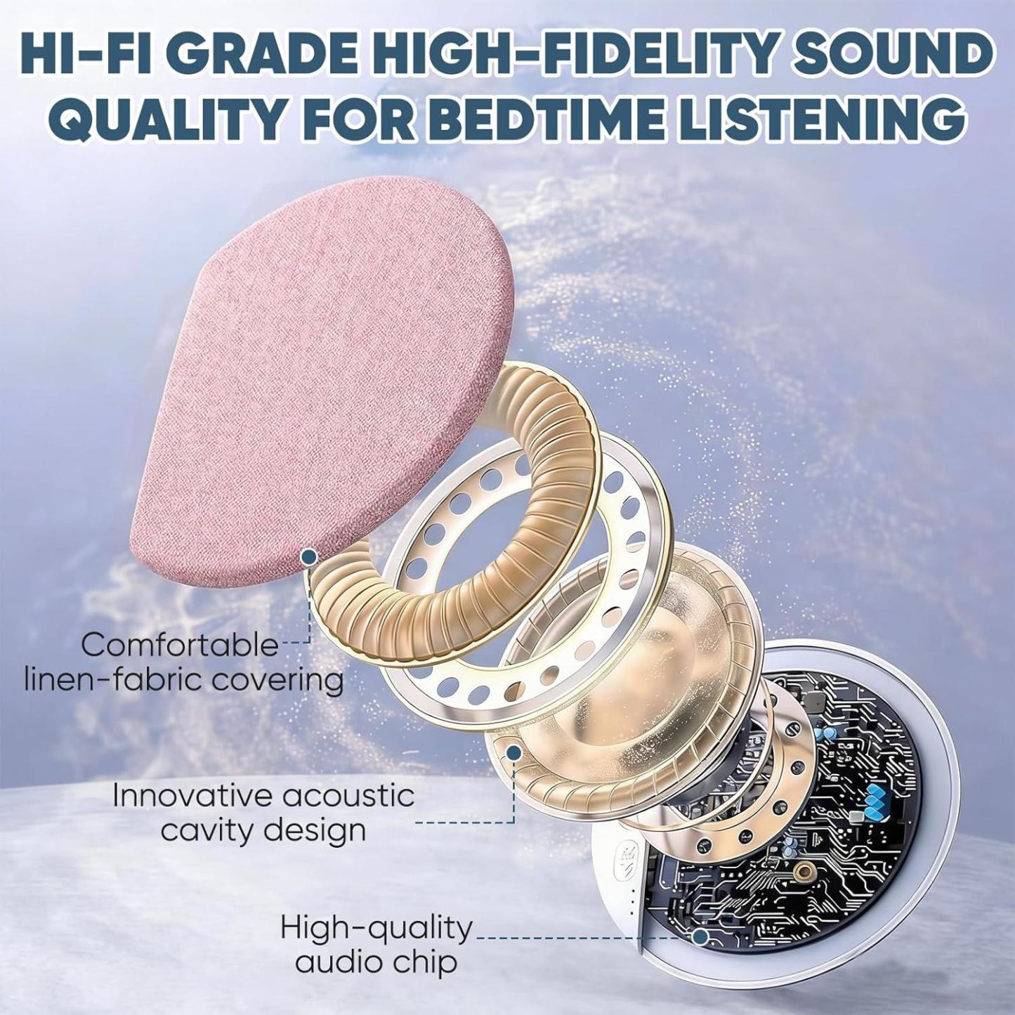 2026 New Sleep Pillow Speaker, Bluetooth Pillow Speaker Custom Birth Flower Ultra-Thin Stereo Bass with Timer and White Noise Sleep Aid Function, Sleep Headphones for Adult - MyPhotoSocks