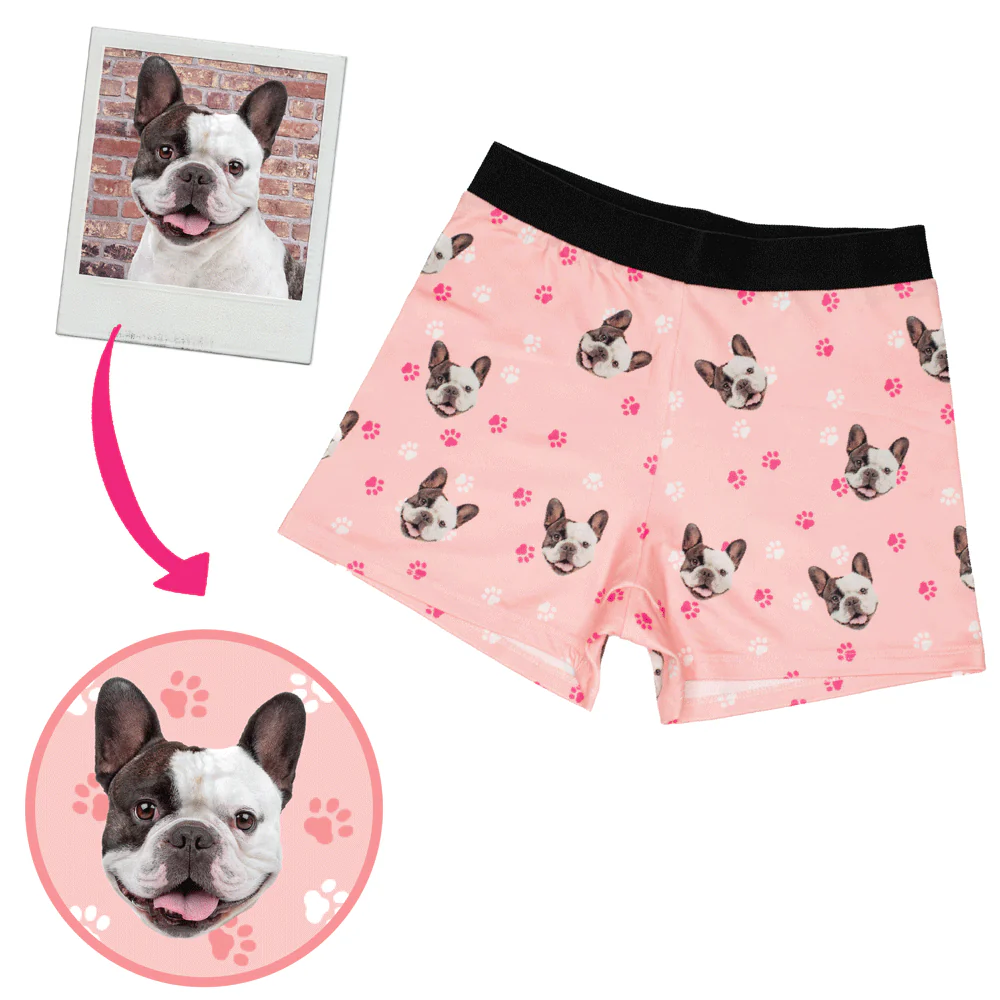 Custom Pet Face Underwear Men's Boxer Briefs - MyfaceboxerUK