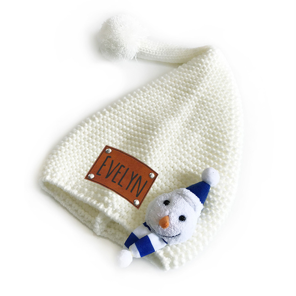 Personalized Name Knitted Winter Christmas Hat ForKids