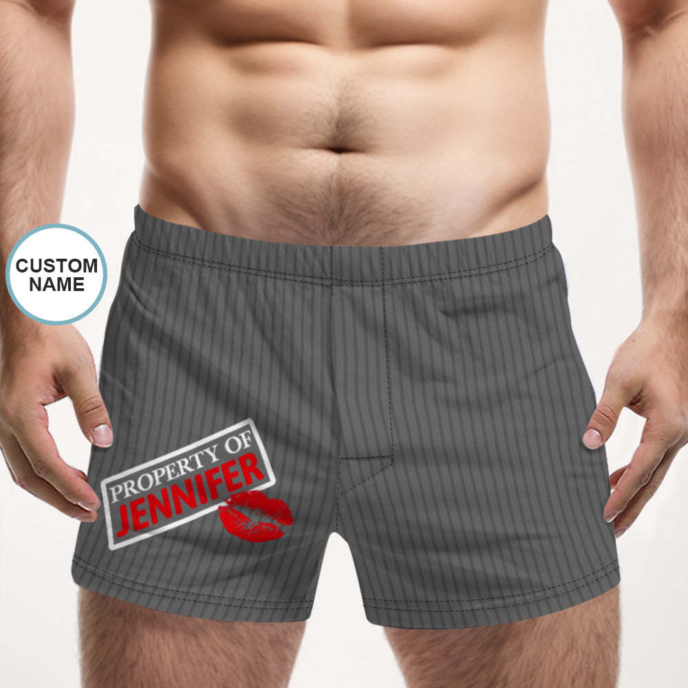 Custom Name Multicolor Striped Print Boxer Shorts Personalized Casual Underwear Gift for Him - MyFaceBoxerUK