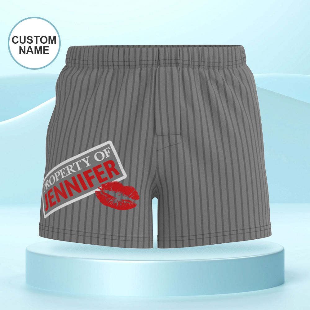 Custom Name Multicolor Striped Print Boxer Shorts Personalized Casual Underwear Gift for Him - MyFaceBoxerUK