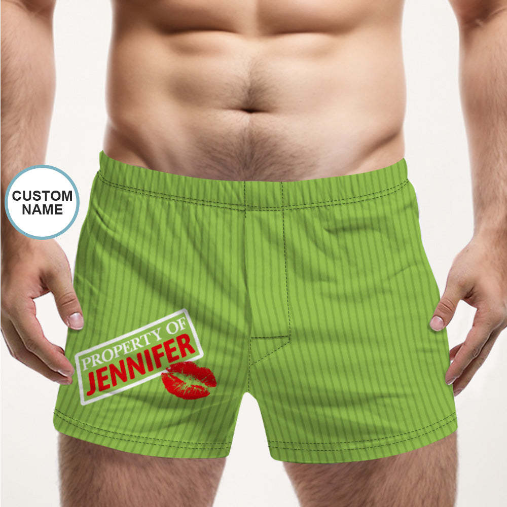 Custom Name Multicolor Striped Print Boxer Shorts Personalized Casual Underwear Gift for Him - MyFaceBoxerUK