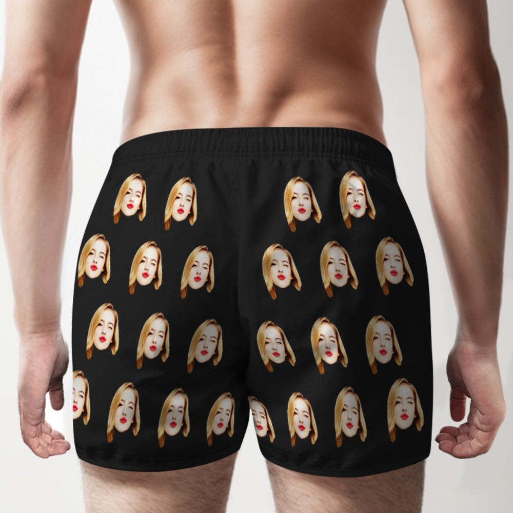Custom Girlfriend Face Multicolor Boxer Shorts Personalized Photo Underwear Gift for Him - MyFaceBoxerUK
