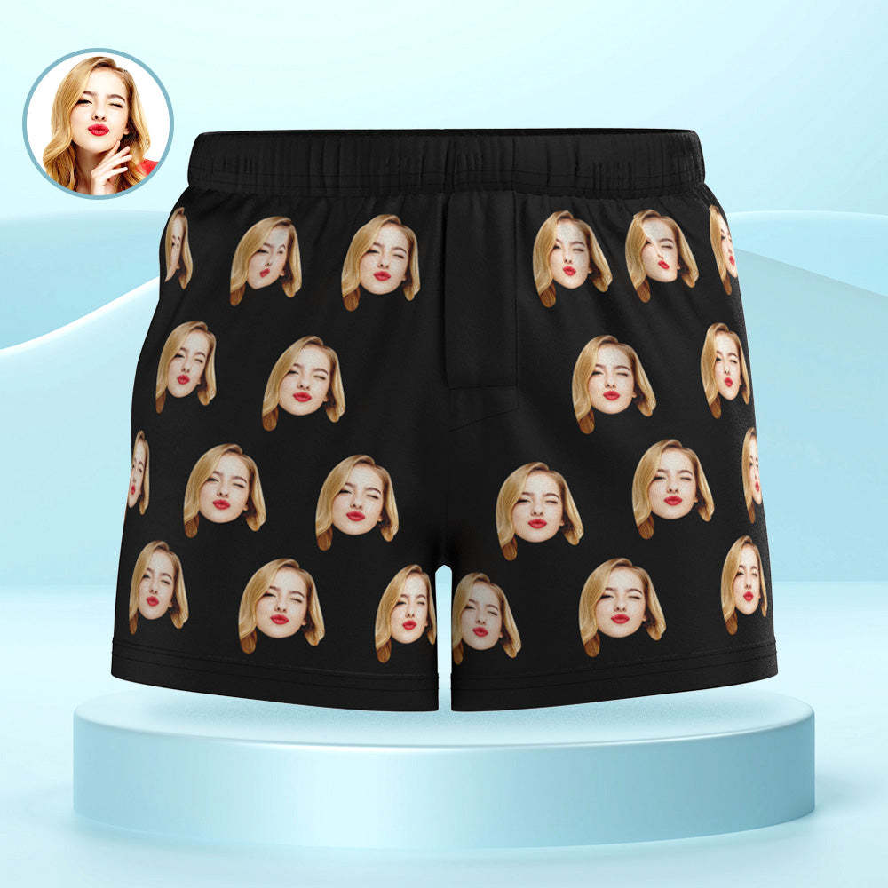 Custom Girlfriend Face Multicolor Boxer Shorts Personalized Photo Underwear Gift for Him - MyFaceBoxerUK