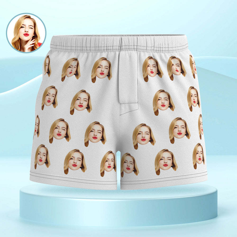 Custom Girlfriend Face Multicolor Boxer Shorts Personalized Photo Underwear Gift for Him - MyFaceBoxerUK