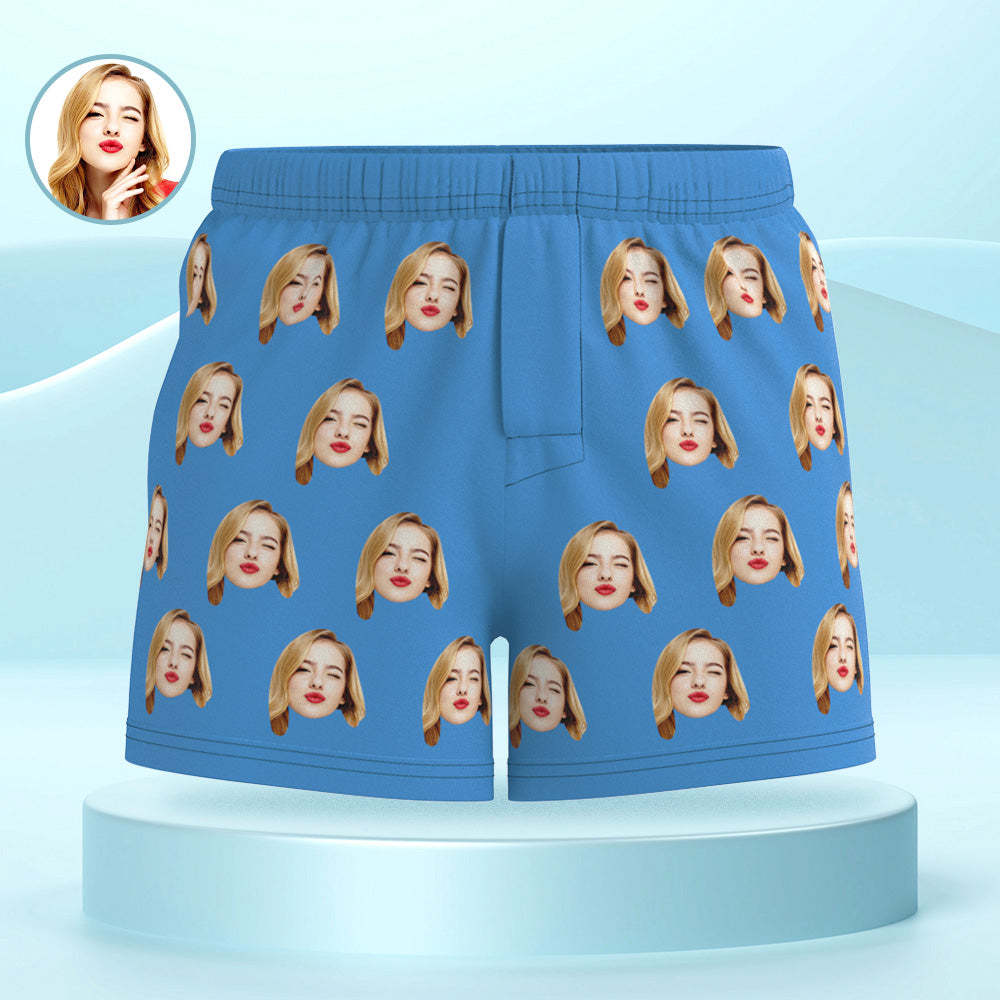Custom Girlfriend Face Multicolor Boxer Shorts Personalized Photo Underwear Gift for Him - MyFaceBoxerUK